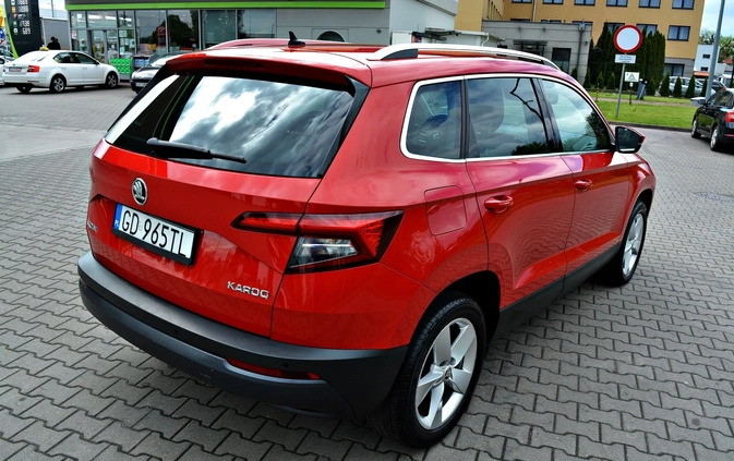 Skoda Karoq cena 82900 przebieg: 109000, rok produkcji 2019 z Dukla małe 407